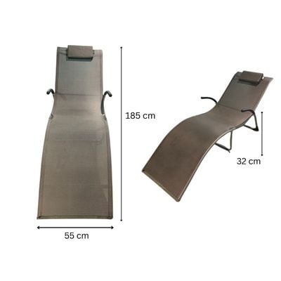 Sun lounger- U shape/770506Model-113×25×67CM-Aluminum