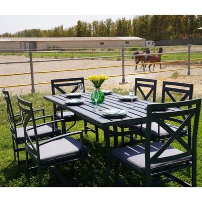 Dallas Outdoor Set- 180×90×74CM- Grey- 1 Year