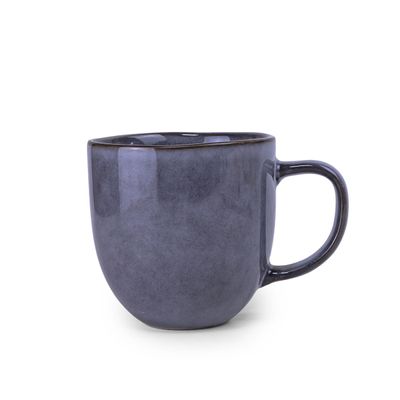 Cuisine Art Ayma Collection 420ml Stoneware Mug - Grey Large & Durable Coffee Cup (Set of 1)