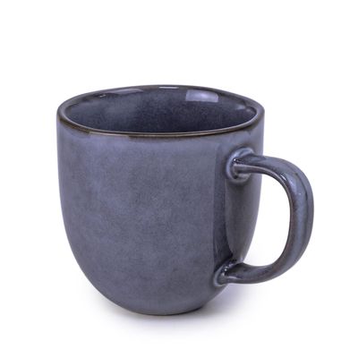 Cuisine Art Ayma Collection 420ml Stoneware Mug - Grey Large & Durable Coffee Cup (Set of 1)