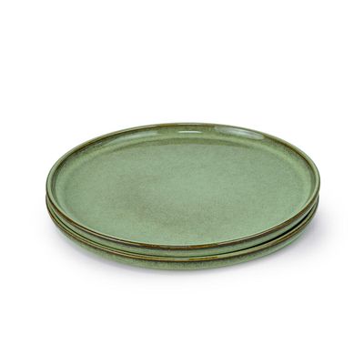 Cuisine Art Lara Stoneware Side Plate - 21cm, Light Green (Set of 1)