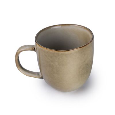 Cuisine Art Jamie Collection 385ml Stoneware Mug - Brown Large & Durable Coffee Cup (Set of 1)
