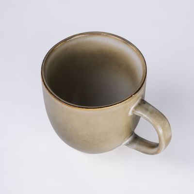 Cuisine Art Jamie Collection 385ml Stoneware Mug - Brown Large & Durable Coffee Cup (Set of 1)