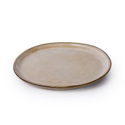Cuisine Art Tia Stoneware Side Plate - 20cm, Brown (Set of 1)