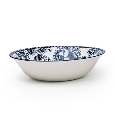 Claytan Rhapsody Collection 9 Inch Dark Blue Ceramic Salad Bowl (Set of 1)