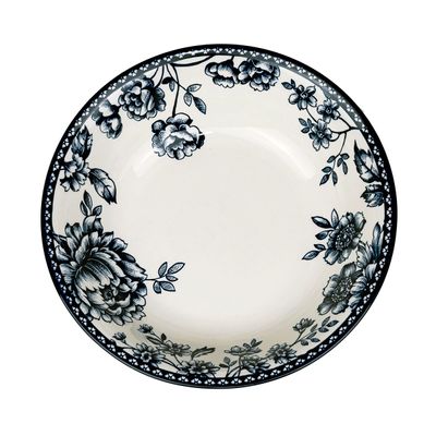 Claytan Rhapsody Collection 9 Inch Dark Blue Ceramic Salad Bowl (Set of 1)