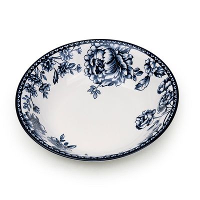 Claytan Rhapsody Collection 9 Inch Dark Blue Ceramic Salad Bowl (Set of 1)