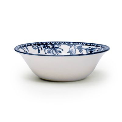 Claytan Rhapsody Collection 6 inch Dark Blue Ceramic Cereal Bowl  (Set of 1)