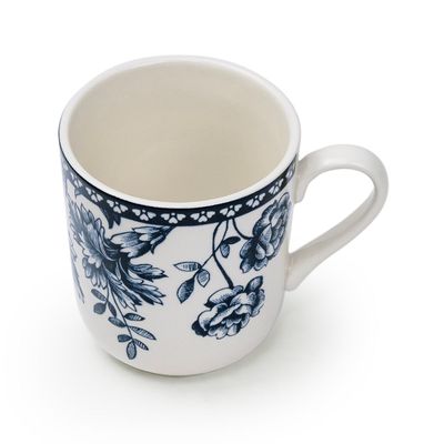 Claytan Rhapsody 370ml Dark Blue Ceramic Mug (Set of 1)