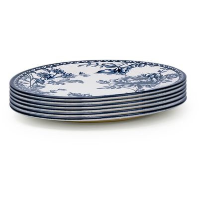 Claytan Rhapsody 8-Inch Dark Blue Ceramic Salad Plate (Set of 6)