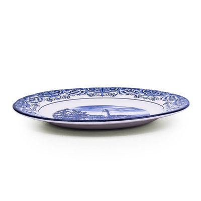 Claytan Lighthouse Blue 10.5-Inch Ceramic Dinner Plate (Set of 1)
