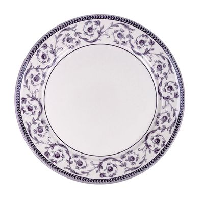 Claytan Callista 12 inch Ceramic Chop Plate (Purple & White, Set Of 1)