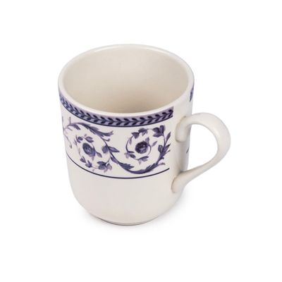 Claytan Callista 370 ml Ceramic Mug (Purple & White, Set Of 1)