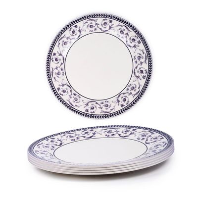 Claytan Callista Purple 8.2 inch Ceramic Salad Plate (Set Of 4)