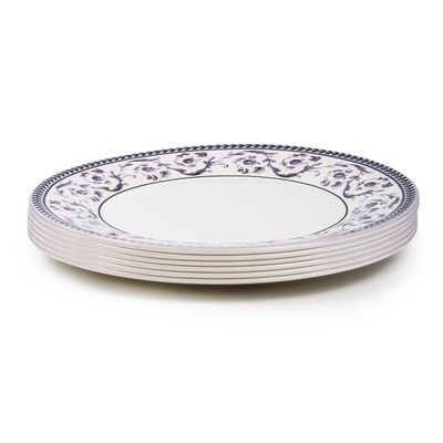 Claytan Callista Purple 8.2 inch Ceramic Salad Plate (Set Of 6)