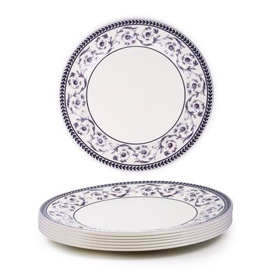 Claytan Callista Purple 8.2 inch Ceramic Salad Plate (Set Of 6)