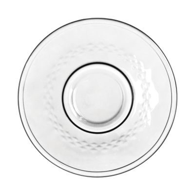 Doyalex Glass Coffee Cup & Saucer Set - 80ml, 12-Pieces, Transparent (CS-038B)