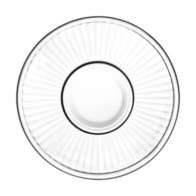 Doyalex Glass Coffee Cup & Saucer Set - 80ml, 12-Pieces, Transparent (CS-038C)