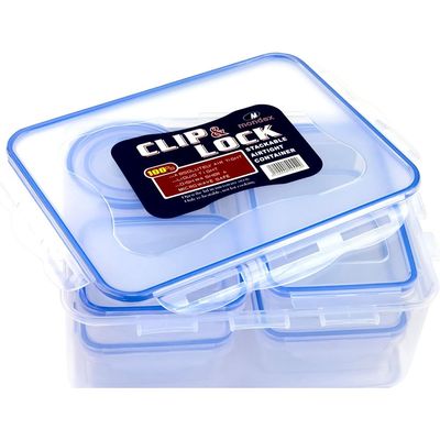 Mondex Polypropylene Food Container Set - 7 Pieces (1N 5000ml, 3N 750ml, 1N 300ml, 1N 250ml, 100ml)