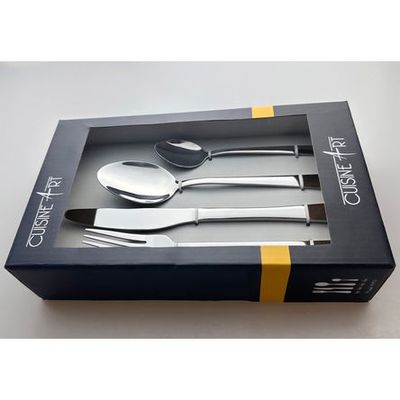 Cuisine Art Chole 16 Piece Stainless Steel Cutlery Set, Silver