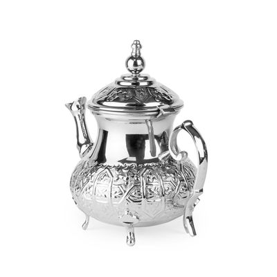 Cuisine Art Moroccan Brass Teapot - Zwin, 350ml, Silver