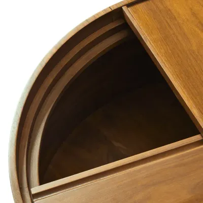 Casa Swivel Top Storage Coffee Table Brown L90xW90xH40
