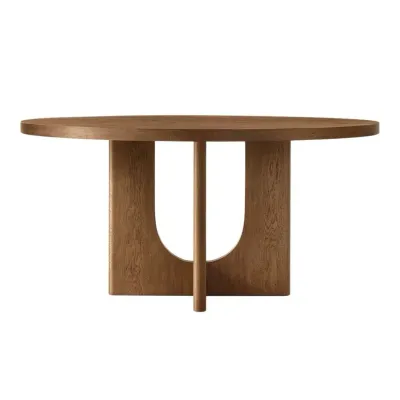 Corta Round Dining Table Brown L110xW110xH75