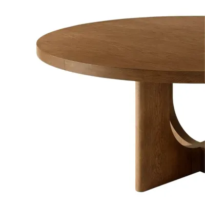 Corta Round Dining Table Brown L110xW110xH75