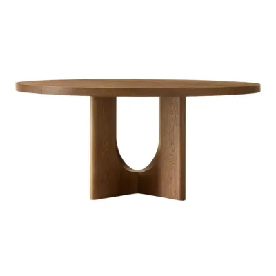 Corta Round Dining Table Brown L110xW110xH75
