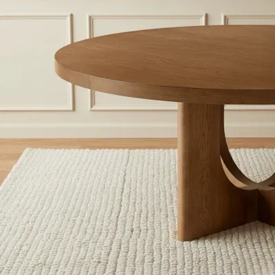 Corta Round Dining Table Brown L110xW110xH75