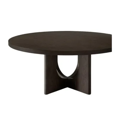 Corta Round Dining Table Black L110xW110xH75