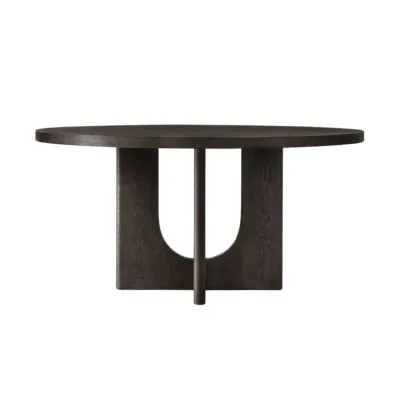 Corta Round Dining Table Black L110xW110xH75