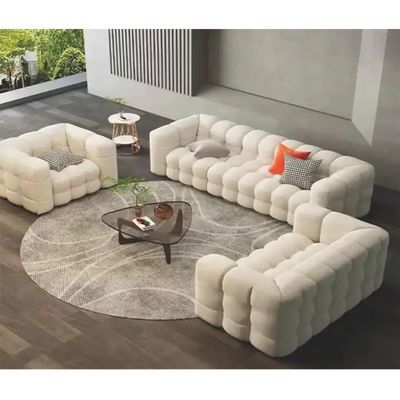 Modern 3 Piece Boucle 3+2+1 Sofa Set Stylish Living Room Design