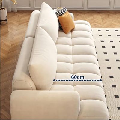 Luxury Luxe Italian Minimalism Modern Design Home Furniture Fabric Lounge Couch Corner Velvet Sectional Sofas Set Furniture Living Room