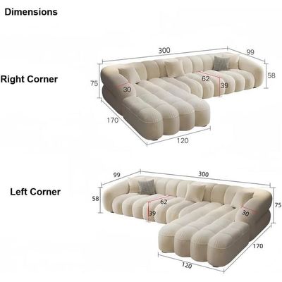 Fabric Overstuffed Multifunctional Sofa Set – Multiple Options Available
