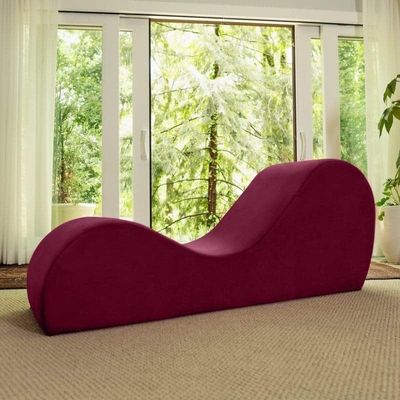 Stlish Velvet S-Shape Sofa Modern Yoga Chaise Lounge Comfort With Vintage Charm 
