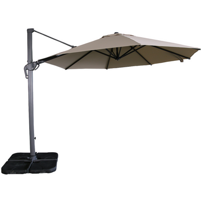 Swin 3.5m Roman Umbrella with Rotating Canopy – Sand Color, UV50+ Protection