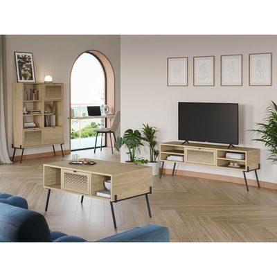 Home Naive 2 Coffee Table - Oak- 2 Years Warranty