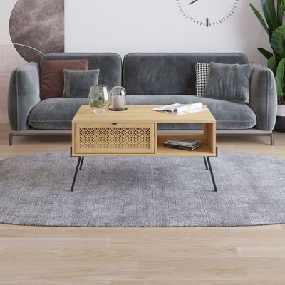 Home Naive Coffee Table - Oak- 2 Years Warranty
