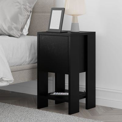 Ema Nightstand - Black - 2 Years Warranty