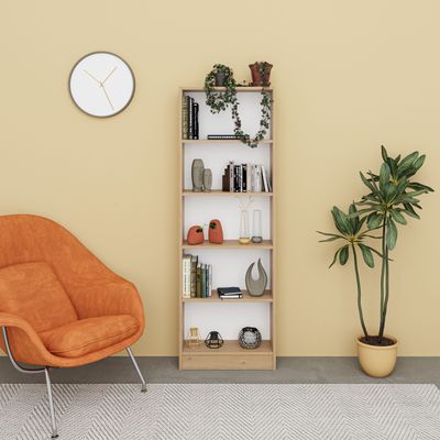 Home Aidan Bookcase - Oak - 2 Years Warranty