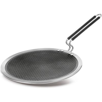 Milton Pro Cook Triply Hexa Tech Induction Stainless Steel Concave Tawa, 26 Cm, Silver, Honeycomb Non-Stick Structure,Sturdyhandle,Food Grade,Flame & Hot Plate Safe,Metal Spoon Friendly