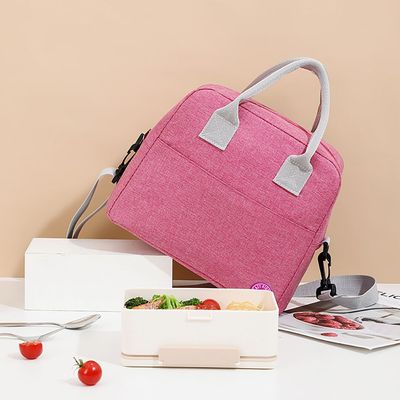 Eazy Kids 3 Compartment Stainless Steel bento Lunch Box 800ml w/ Lunch Bag - Cup Cake Purple