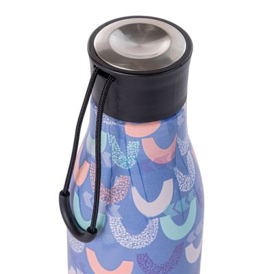 Eazy Kids Steel Water Bottle w/ Lunch Bag, 760ml Half Moon