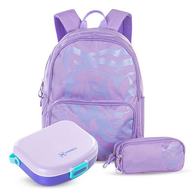 Hydrobrew 18" Backpack w/ Bento Lunch Box - Purple