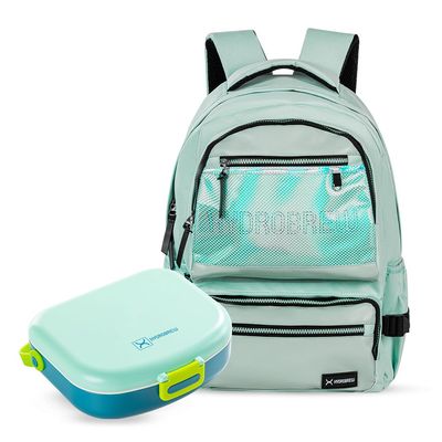 Hydrobrew 18" Backpack w/ Bento Lunch Box - Green
