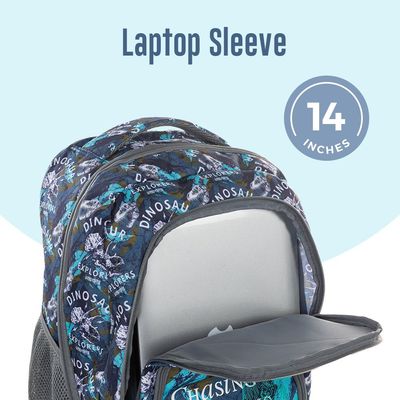 Eazy Kids 18" Set of 4 Trolley Backpack w/ Water Bottle, Lunch Bag and Pencil Case-T Rex