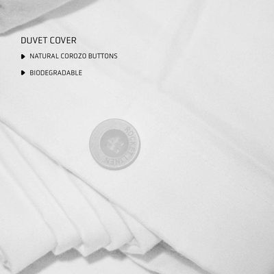 RocketLinen Beige Duvet Cover with 2 Pillow Shams – 400 Thread Count, Button Closure, Corner Ties, Pure Cotton, Sateen Weave – Duvet Cover/Quilt Cover Bedding Set (Queen)