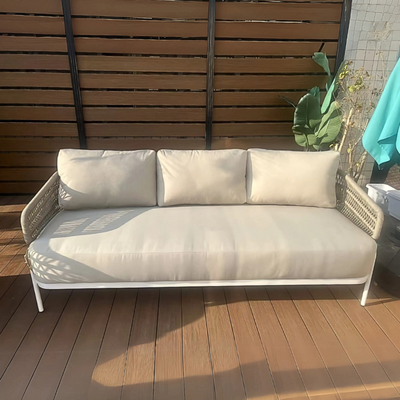 Swin Outdoor Lounge Sofa Set – 5-Seater with Comfy Cushions & Long-Lasting Aluminum Frame