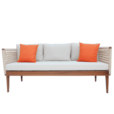 Swin Aluminum Hand Rope 6-Seater Outdoor Garden Furniture Sofa Set